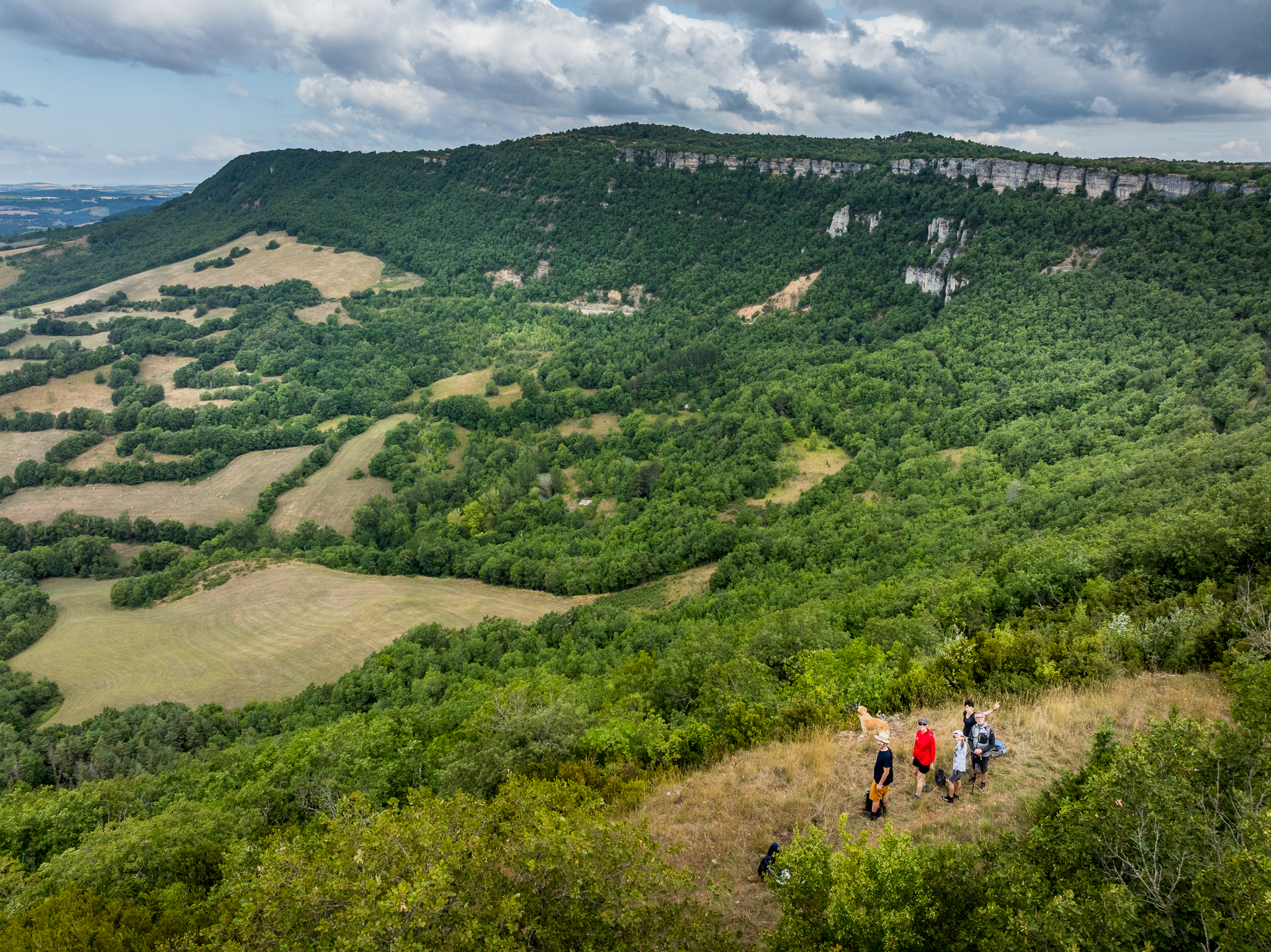 Les corniches du cirque de Saint-Beaulize